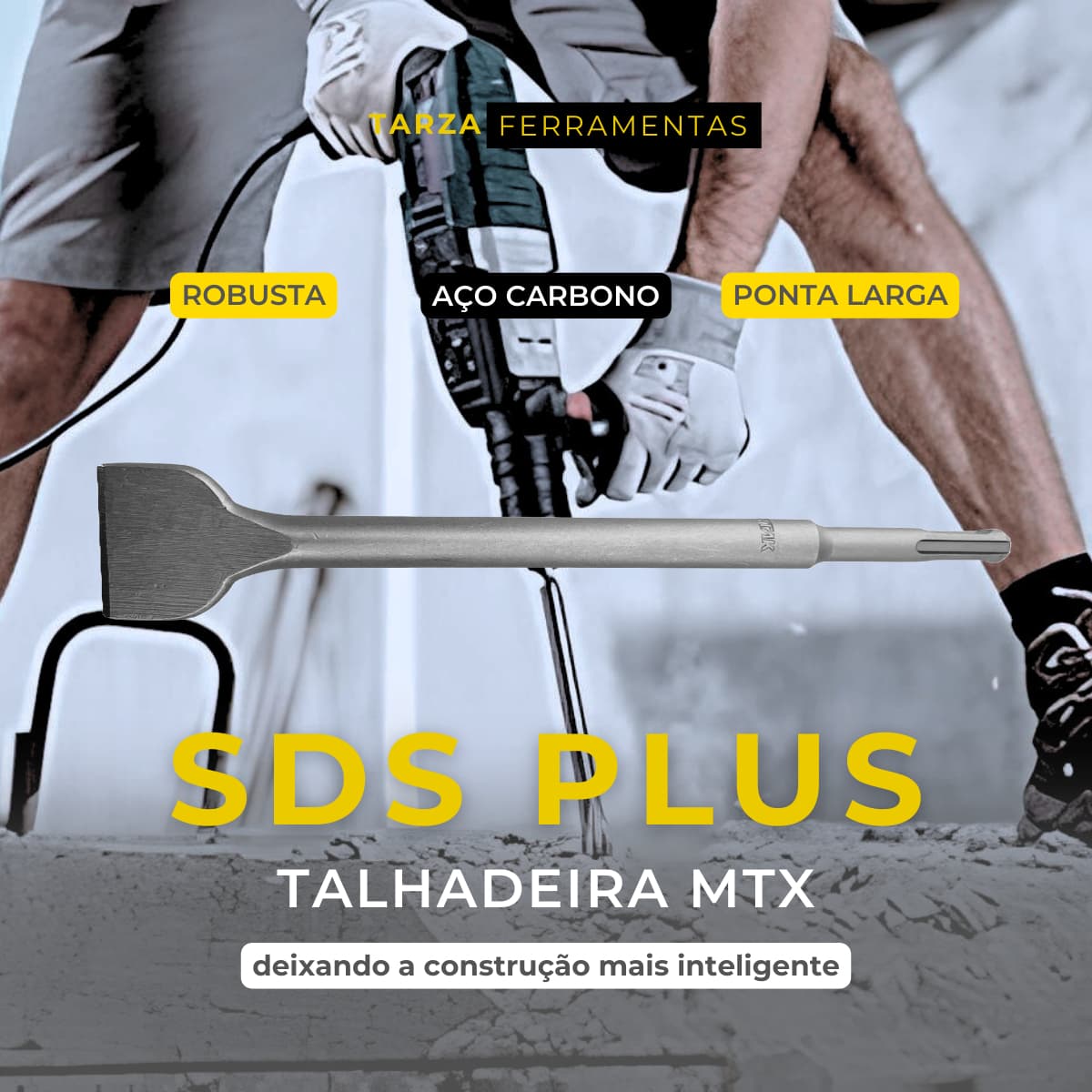 Talhadeira Para Marteletes Sds Plus 14X250X40mm