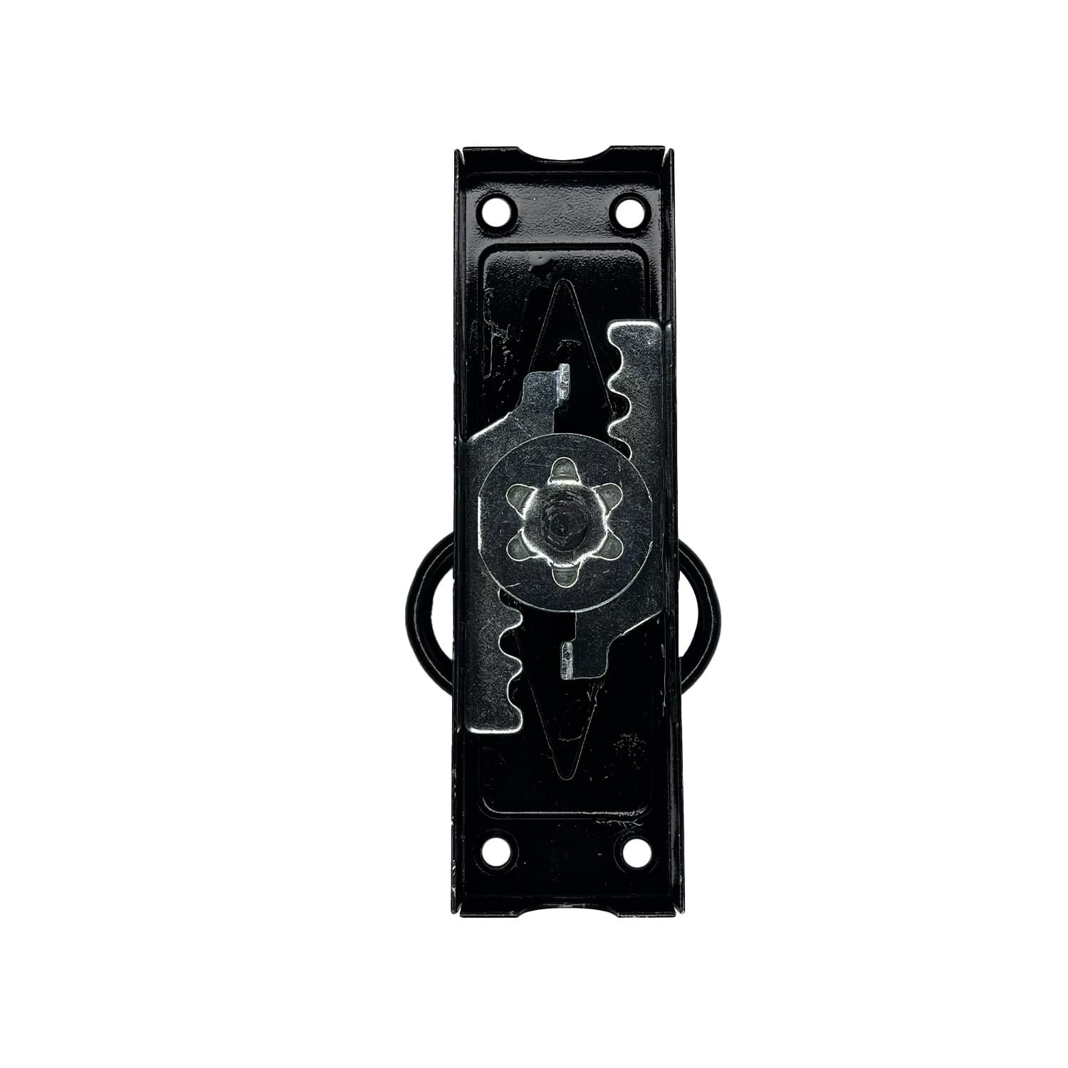 Cremona Retangular Preta Para Janela 12 Cm Loth