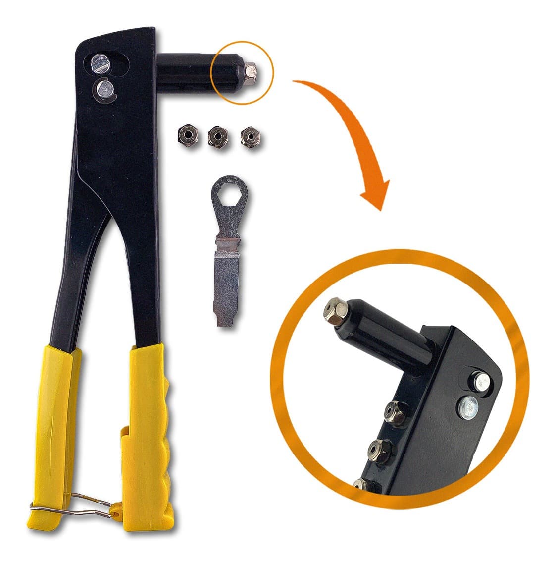 Rebitadeira Alicate Rebitador Manual 10" Pol Profissional Alicate Pop