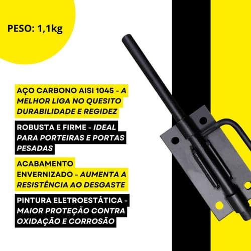 6 Un Tranca Salva Vidas Forjada Chapa Grossa Tarza
