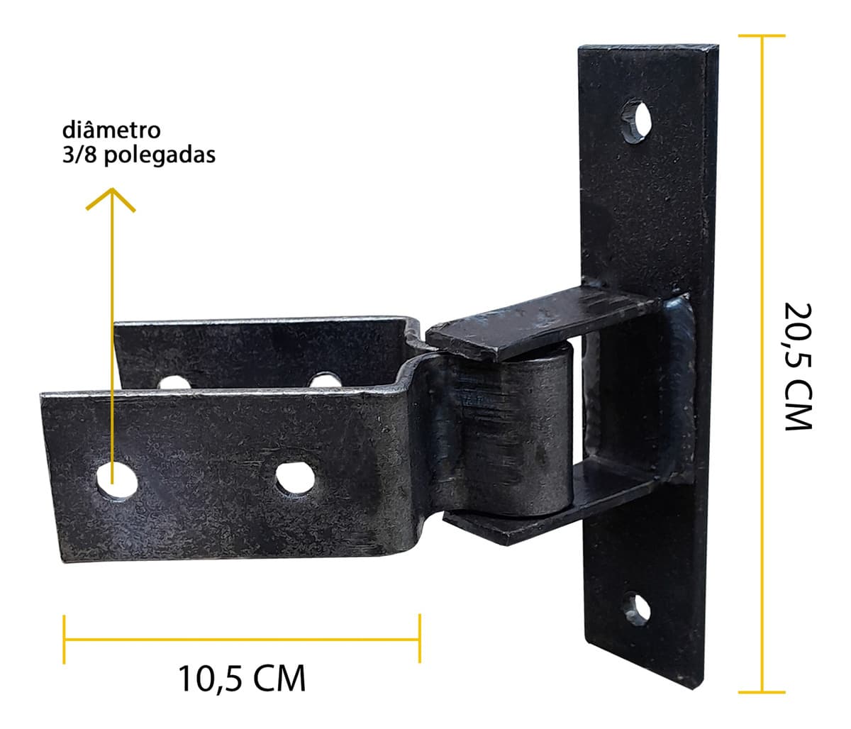 Dobradiça H  80cm Forjada Tarza Un