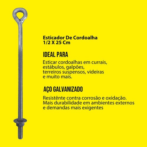 4un Esticador De Cordoalha Galvanizado Tarza