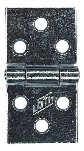 6 Un Dobradiça Quadrada Para Baú 1'' 2,5cm Loth Galvanizada