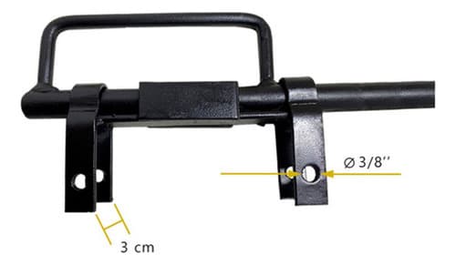 14 Dobradiça De Porteira 140mm + 5 Tranca Metralhadora