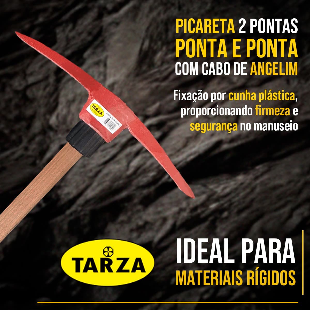 Picareta Ponta e Ponta Com Cabo TARZA