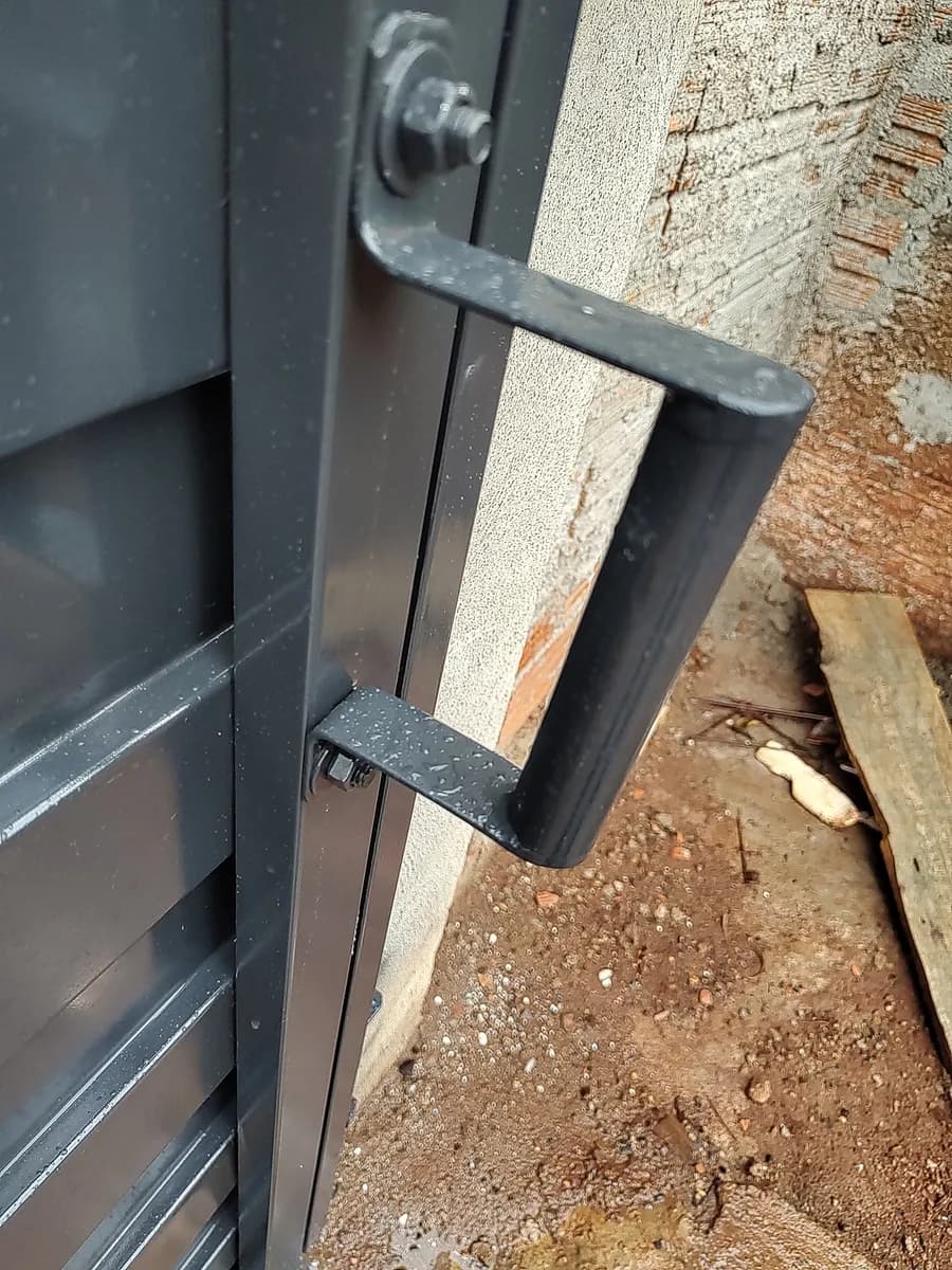 Puxador Porteira Porta Portão Reforçado Forjado