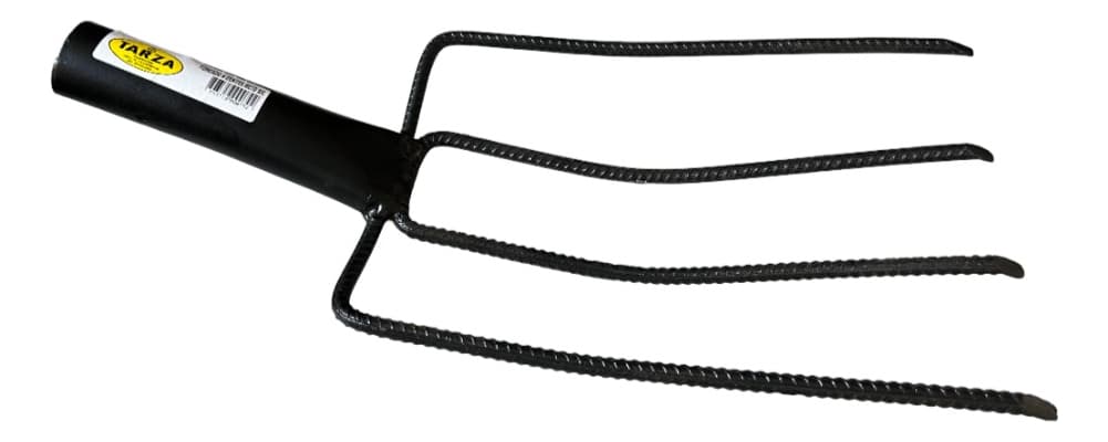 Forcado Reto 4 Dentes Sem Cabo Forjado Tarza