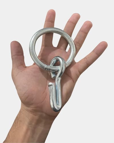 02 Un Esticador Arame Argola Estica Cerca 3/8 Galvanizado