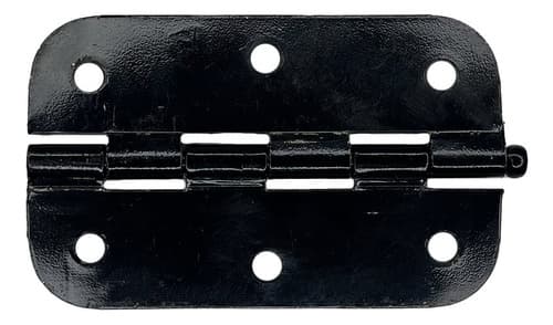 6 Un Dobradiça Flo 3x2cm Pino Solto Canto Redondo + Parafuso