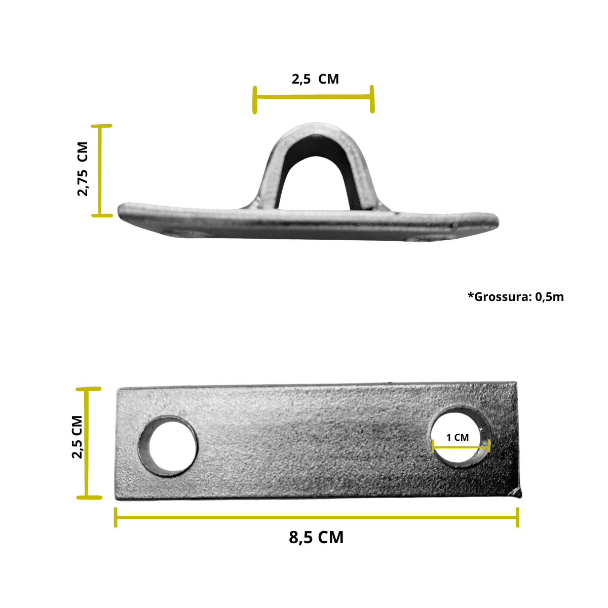 TRANCA SALVA VIDAS + ENCAIXE CONTRA TRINCO ABRAÇADEIRA  5/8"