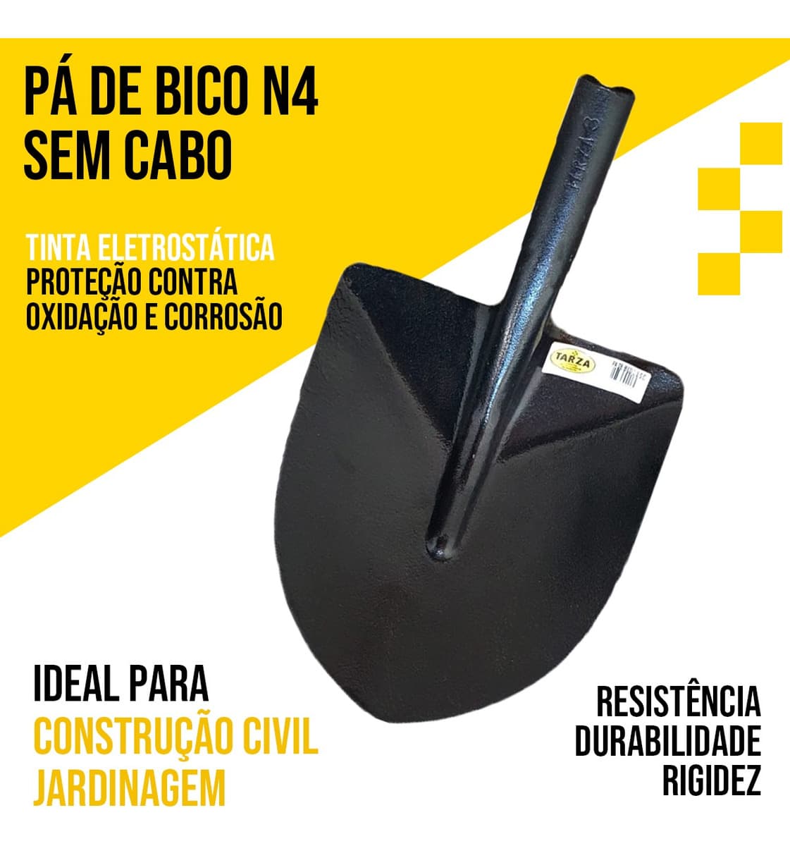 Pá De Bico Nº4 Sem Cabo Forjada Tarza
