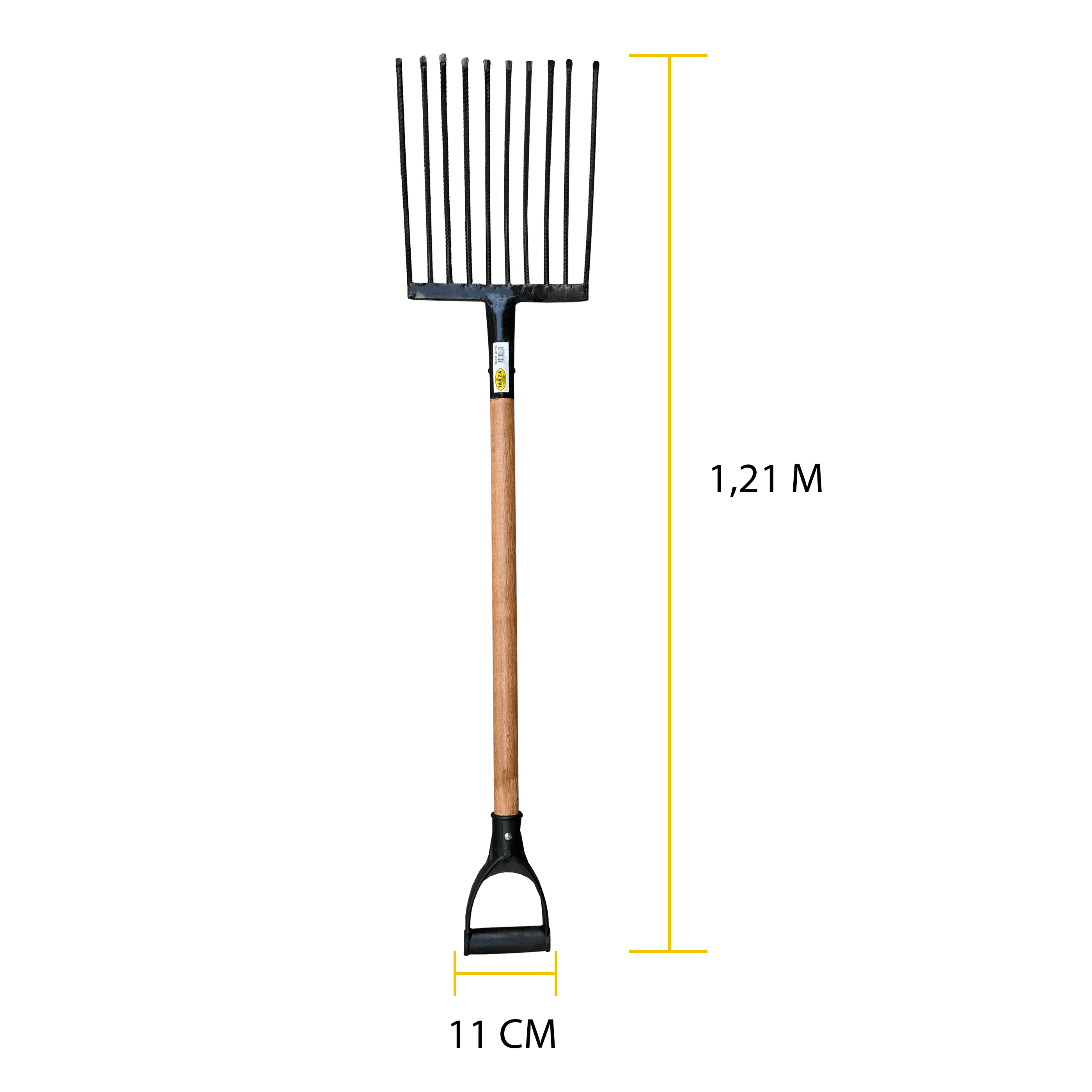 Forcado Mor Imperial Jardim Obra 10 Dentes Tarza Com cabo y plastico