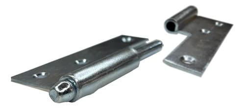 3 Un Dobradiça Hamburguesa Zincada 80mm Antiferrugem