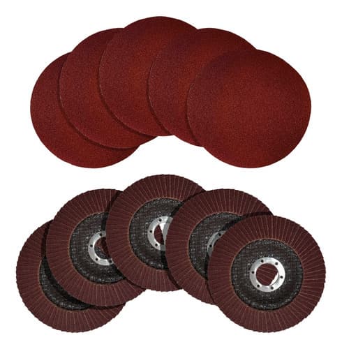10 Peças De Disco Para Desbaste Grão 100 Flap E Velcro