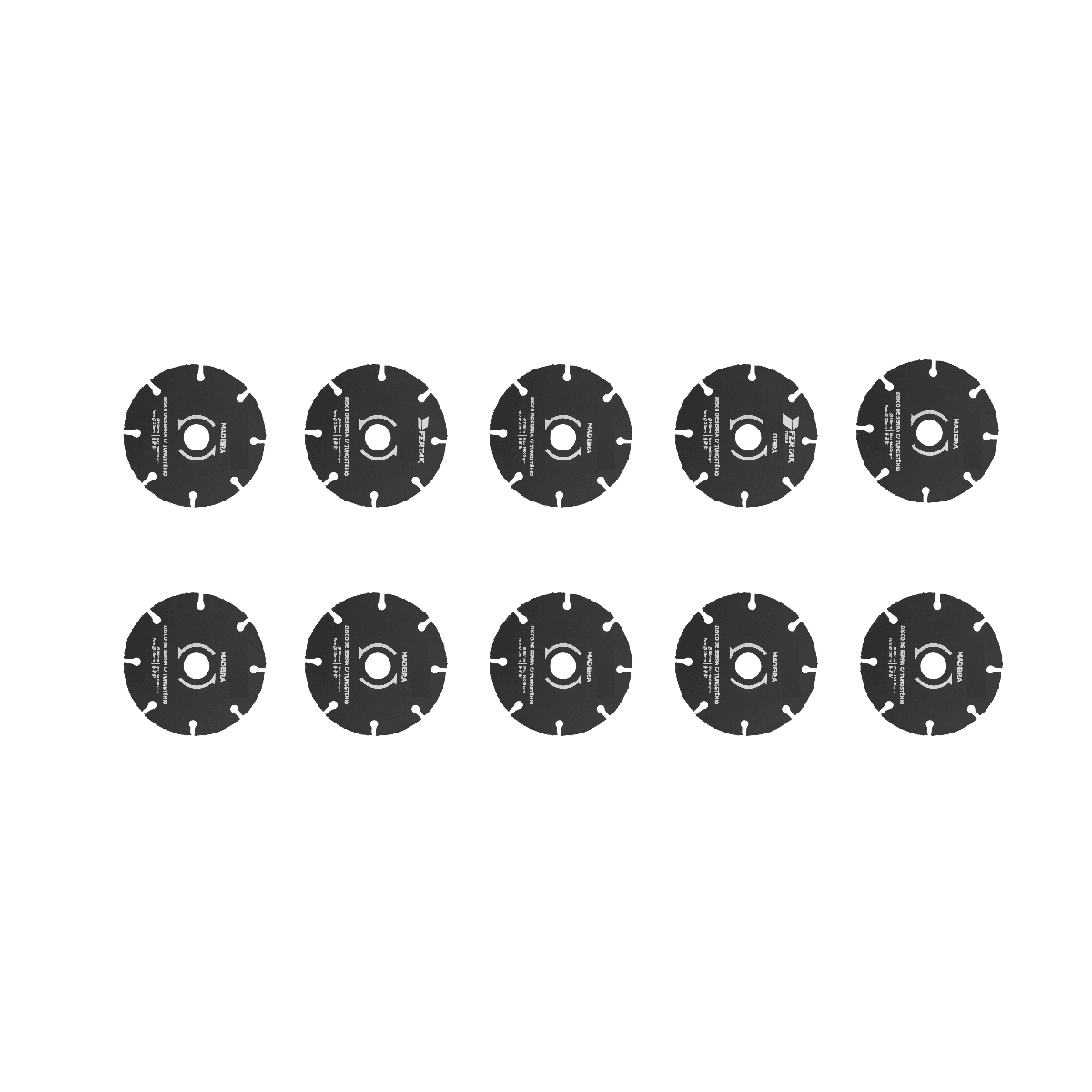 10 Un Disco de Corte Tungstenio Para Madeira 110 x 20 mm