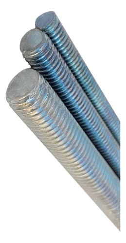 5 Peças Barras Roscada Rosqueada 1/2 X 1 Metro Galvanizada