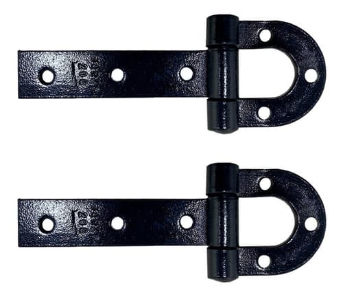 Par De Dobradiça De Porteira Ferradura Forjada 200mm Tarza