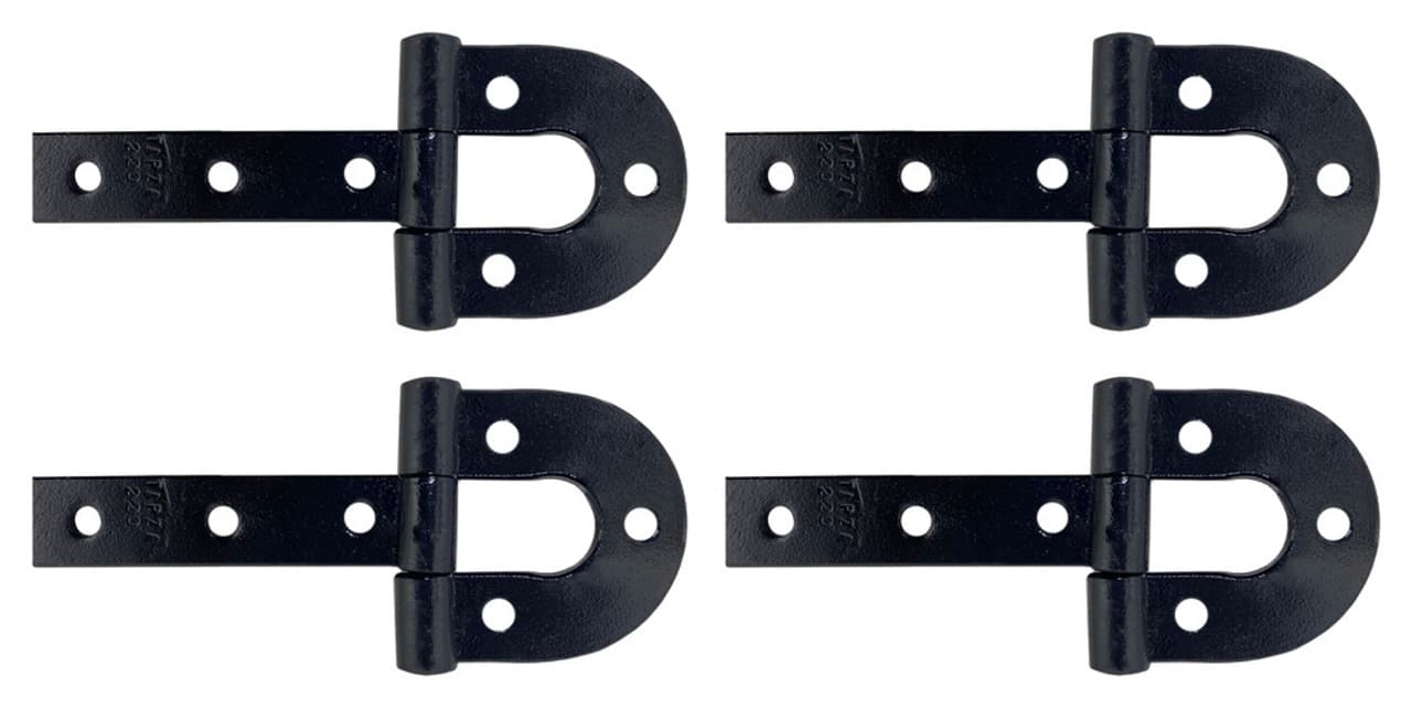 4 Un Dobradiça De Porteira Ferradura Forjada 220mm Tarza