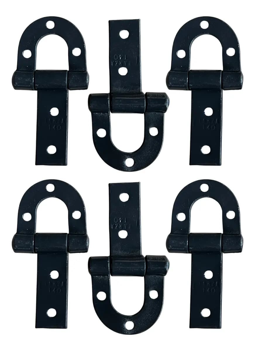 Dobradiça Porteira Ferradura Forjada 140mm Tarza - 6un