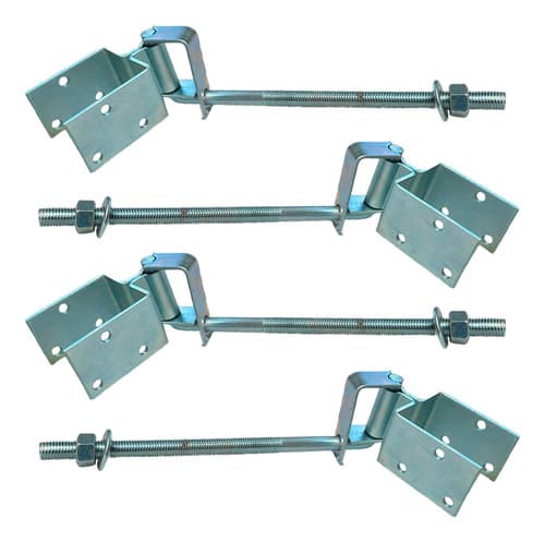4 Dobradiça Boca Lobo Central 85mm Galvanizado De Porteira