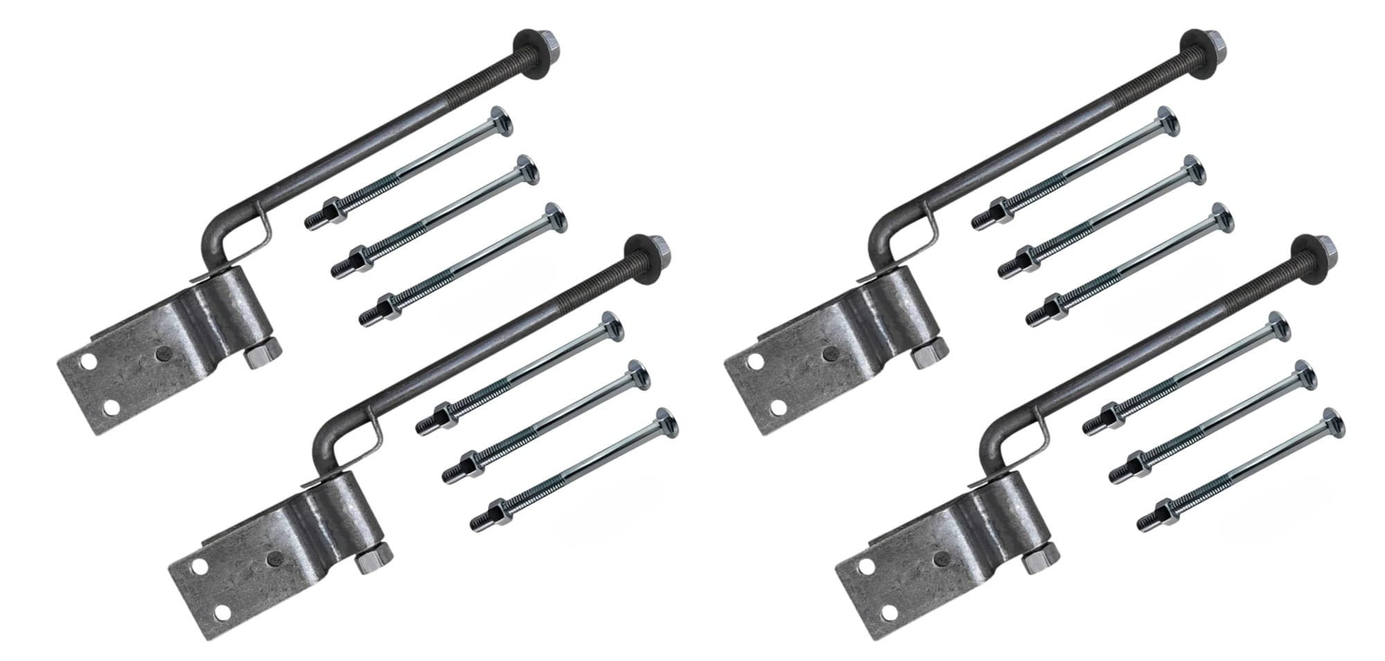 Instalação 4 Dobradiças Boca De Lobo 80mm Forjada Tarza Kit