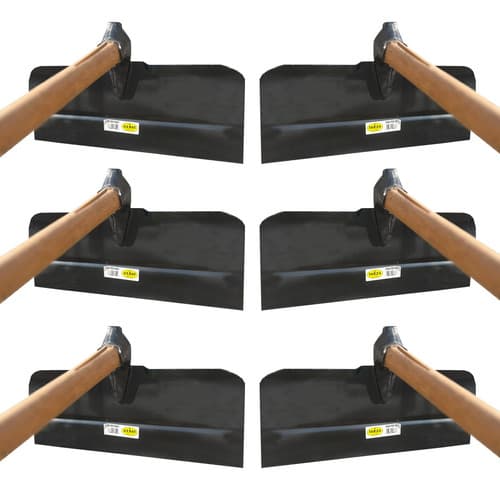6un Enxada Rodo Terreiro Forjada 45cm Tarza Com Cabo