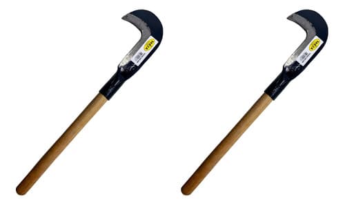 2x Foice Foicinha Roçadeira Poda Colheita Forjada Tarza