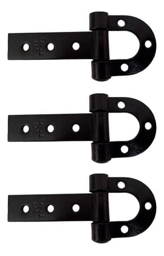 3u Dobradiça Ferradura Aço Forjado Chapa Grossa 170mm Tarza