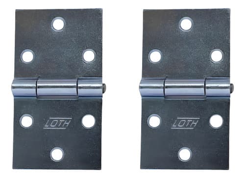 Dobradiças Quadradas Para Baú 1,25'' Loth Kit 2 Unidades