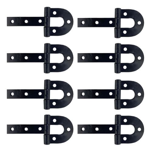 8 Un Dobradiça Ferradura 220mm Para Porteira Tarza