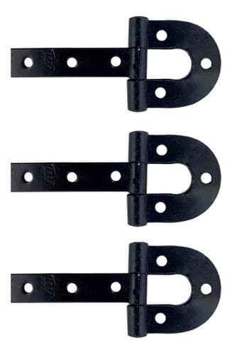 3 Un Dobradiça De Porteira Ferradura Forjada 220mm Tarza